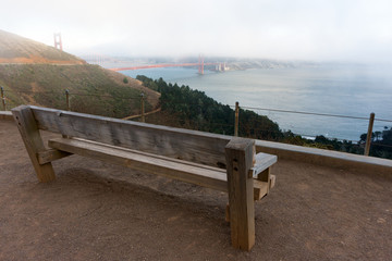 Golden Gate bridge vista point