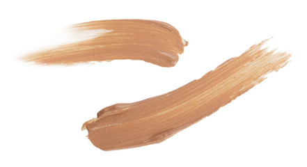 Different liquid foundation isolated on white