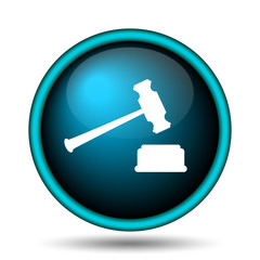 Judge hammer icon