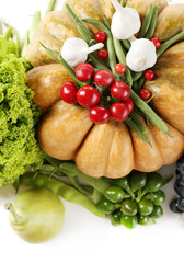 Fresh organic vegetables, close up