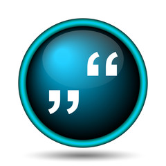 Fototapeta premium Quotation marks icon