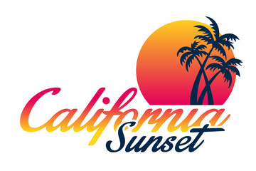 Naklejka premium California Sunset