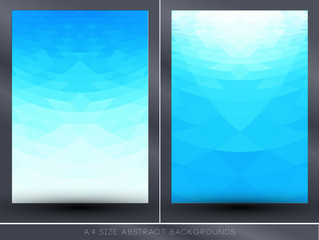 Abstract blue perspective backgrounds