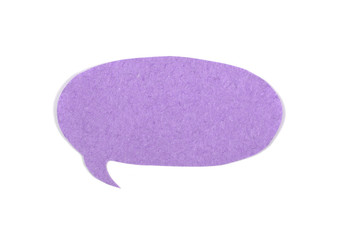 the thought of old paper isolated on white