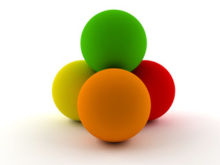 Spheres in colors