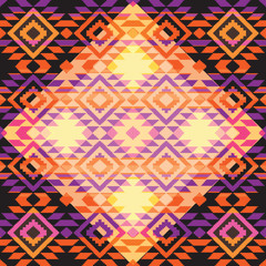 Geometric background in ethnic style