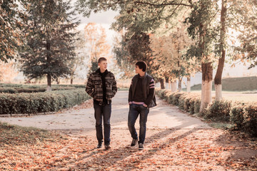 two teenagers outdoor