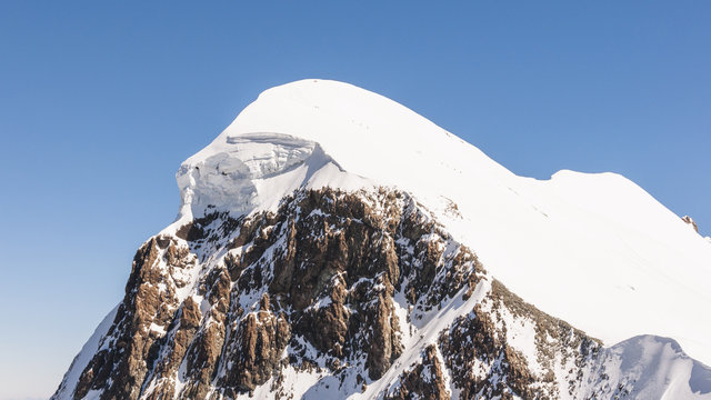 Zermatt, Dorf, Breithorn, Gipfel, Schweizer Alpen, Wallis