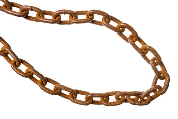Old rusty chain
