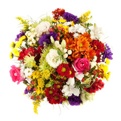 Colorful bunch from above