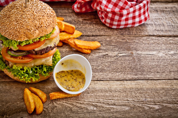 Burger And Fries Burger And Fries 