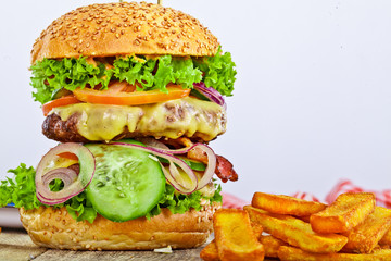 Burger And Fries Burger And Fries 