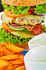 Burger And Fries Burger And Fries 