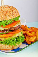 Burger And Fries Burger And Fries 