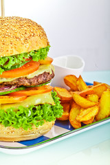 Burger And Fries Burger And Fries 