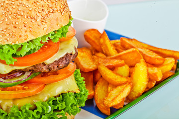 Burger And Fries Burger And Fries 
