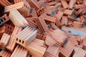 brick block in residential building construction