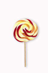 Zuckerlutscher, Lolly, weisser Untergrund