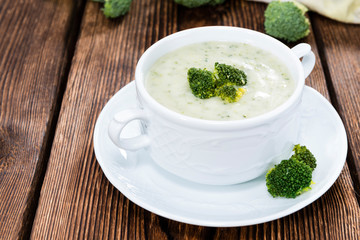 Bowl with Broccoli Soup