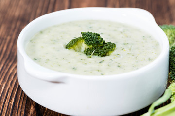 Bowl with Broccoli Soup