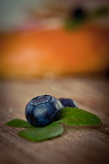 buns with blueberries
