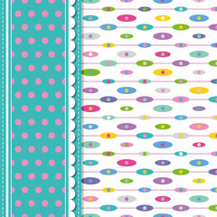 ellipses and polka dot greeting card