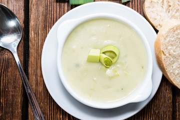 Fresh made Leek Soup