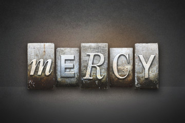 Obraz premium Mercy Letterpress