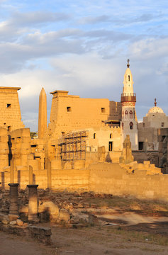 Temple of Luxor, Egypt at Sunset