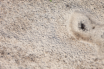 Sand surface after the rain