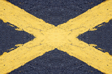 Painted Yellow Cross