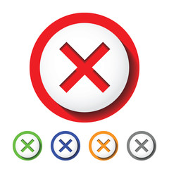 Obraz premium cross sign icon , wrong mark , no icon