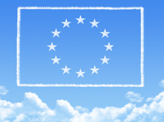 EU flag cloud shape