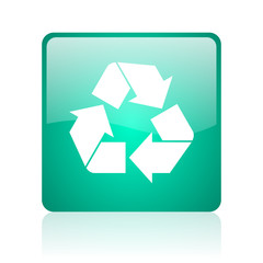 Obraz premium recycle internet icon