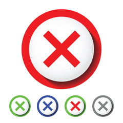 Obraz premium cross icon , wrong mark , no icon