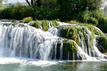 Fototapeta na wymiar beautiful cascade water fall