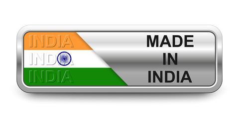 Made in India Button
