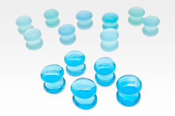 Collection Of Blue Glass Jewels