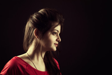 Fototapeta premium Portrait of indian young female beauty