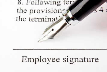 Singing the contract (agreement)