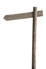 wooden signpost