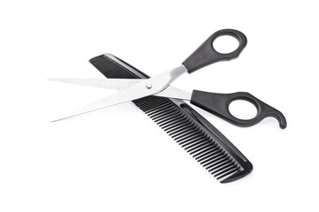 Scissors and comb