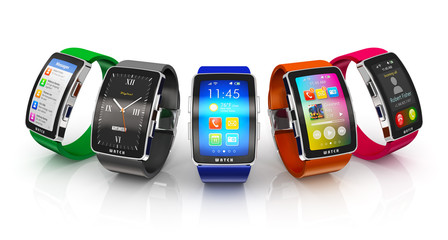 Collection of smart watches
