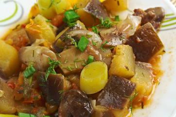 eggplant stewed with mushroom
