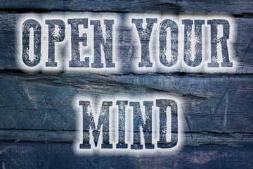 Obraz premium Open Your Mind Concept