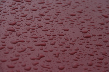 Wassertropfen auf Beschichtung