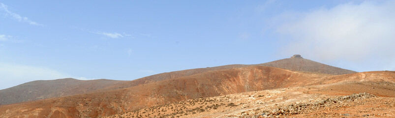 Fototapeta na wymiar Belvédère de Morro Velosa à Betancuria à Fuerteventura