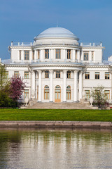 Elagin Palace on Elagin Island in the spring, St. Petersburg, Ru