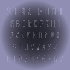 Original fonts and numbers from stars