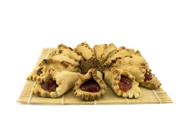 Biscuits with filling. Isolated object.